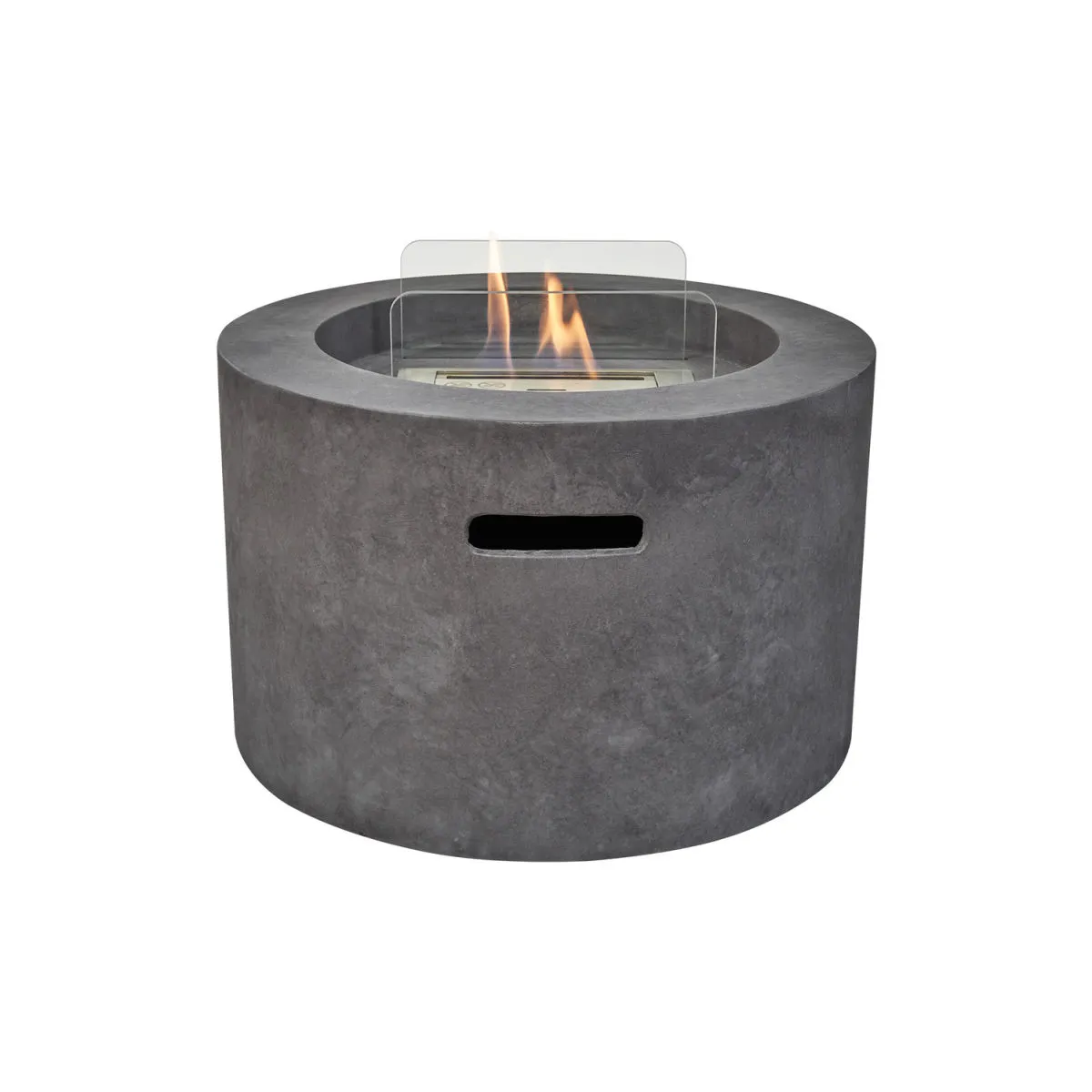 Field & Flame Camino bioetanolo da terra per esterno Field & Flame color cemento scuro; 58x58x37 cm (LxLxH); grigio