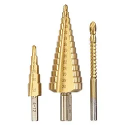 Set svasatori trapano Titan 3 pz (4-12mm,4-30mm,6mm) 525890