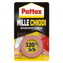 Nastro biadesivo Extra Forte (19mm x 1,5m) per uso interno, esterno MILLE CHIODI Bianco 2857838