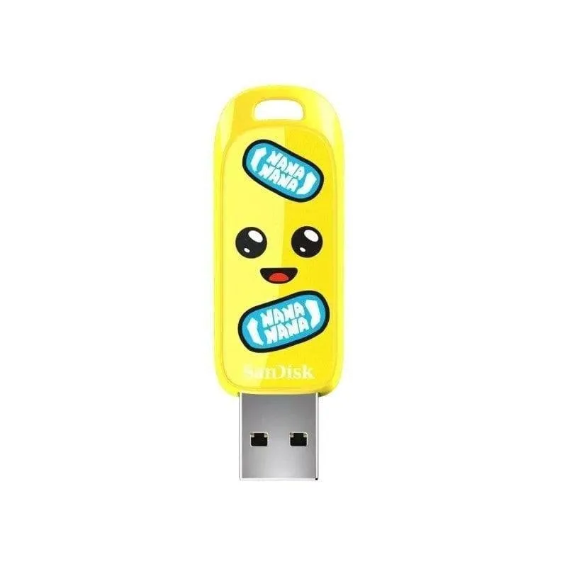 Chiavetta USB SanDisk SDCZIF-128G-G46 128GB USB 3.2 Gen 1 Gialla senza cappuccio