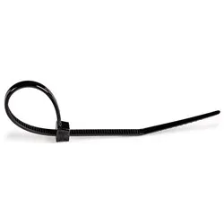 Set fascette cablaggio 100 pz (2x100mm) per serraggio cavi fino a 22 mm Nero CBMZT4B
