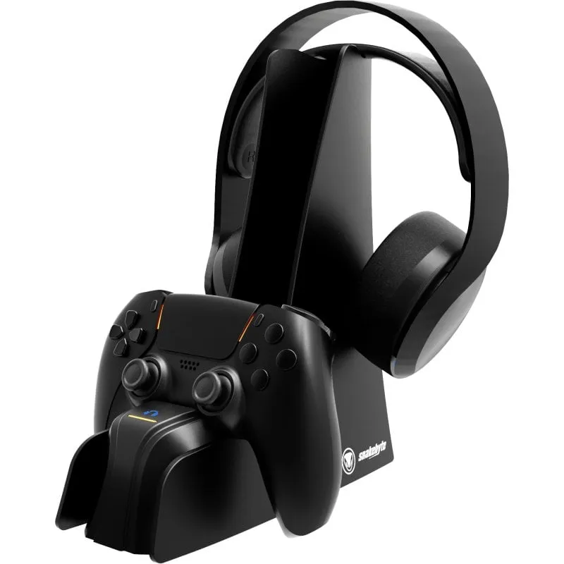 Supporto per cuffie e carica doppia Snakebyte 5, nero, USB, per PlayStation 5