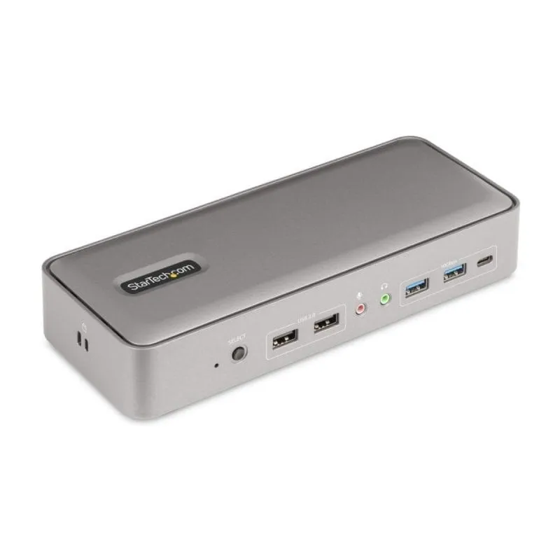 Docking Station StarTech KVM USB-C 4K 60Hz Dual DisplayPort 90W/45W USB Hub Ethernet