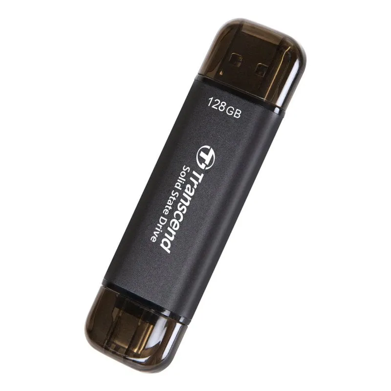 Transcend ESD310C 128 GB SSD 3D NAND 1050 MB/s USB 3.2 Gen 2x2 Alluminio AES Thunderbolt