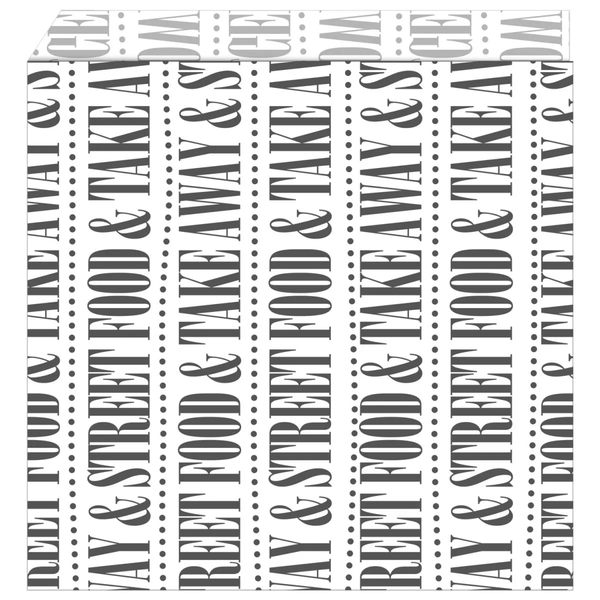 500x WIMEX Sacchetto per hamburger e panini Street Food resistente ai grassi (aperto su entrambi i lati); bianco; 500 pz. / Pacco