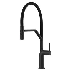 Miscelatore lavello semiprofessionale doccetta STELO Matt black 60315 299