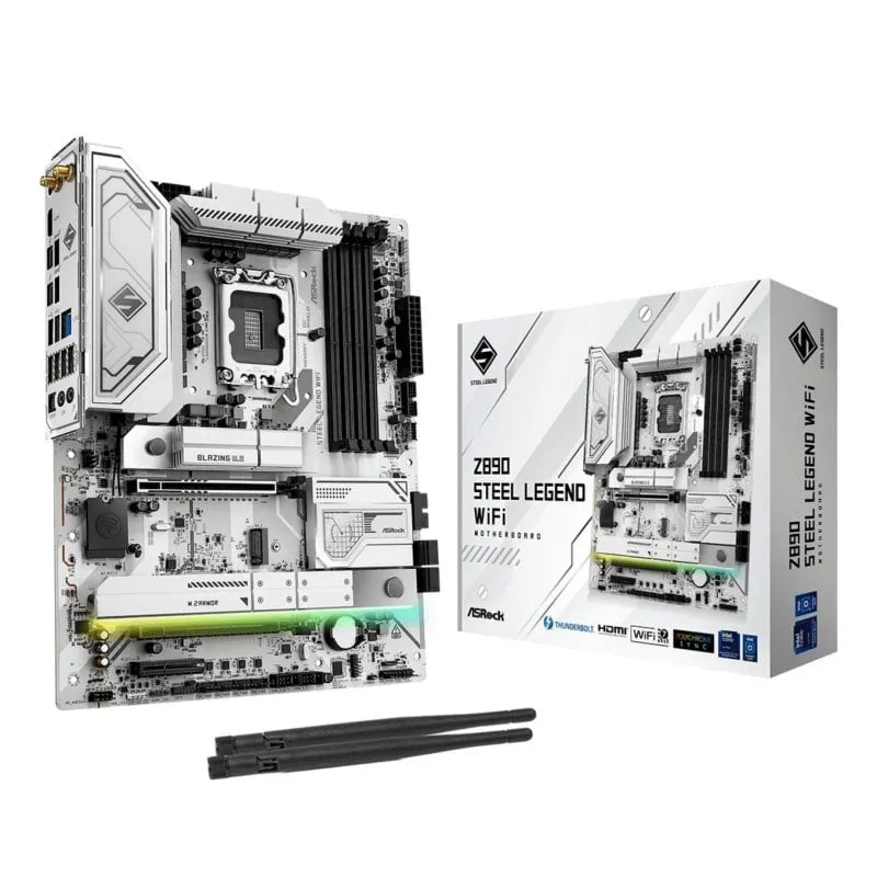 Scheda Madre Asrock Z890 Steel Legend WiFi DDR5 256GB ATX Intel Core Ultra