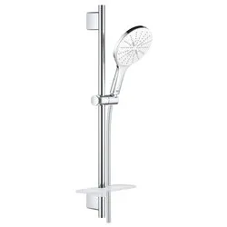 Set saliscendi con doccia 4 funzioni Smartactive 150 con mensola (63cm) VITALIO Cromo starlight 26598000