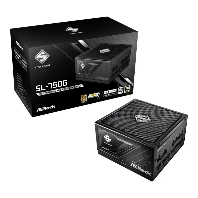 Alimentatore Asrock da 750 W con certificazione 80 PLUS Gold, protezione avanzata Challenger CL-750G