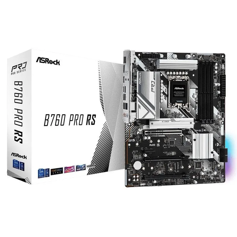 Scheda madre Asrock Intel B660M mATX B660M Pro RS DDR4 PCIe 4.0 M.2 USB 3.2