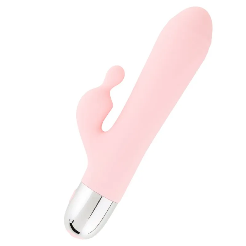 Vibratore coniglietto HUGBOX e vibratore femminile 10 programmi rosa pastello