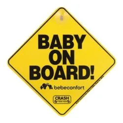 Cartello segnaletico con ventosa ( Baby on board ) Giallo 320320700