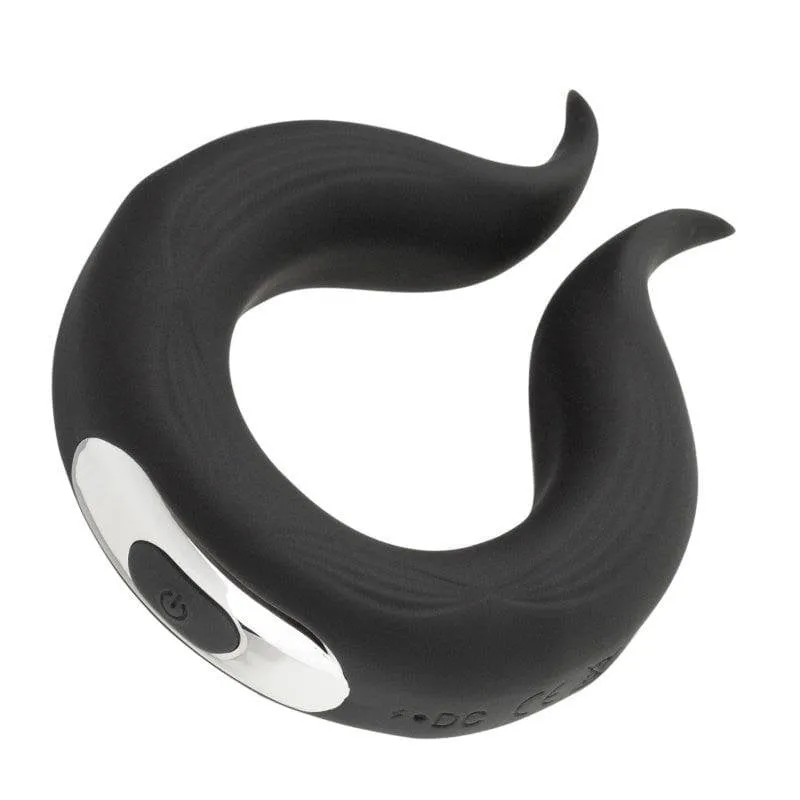 Anello Vibratore e Stimolatore di Clitoride HUGBOX 10 Programmi Nero