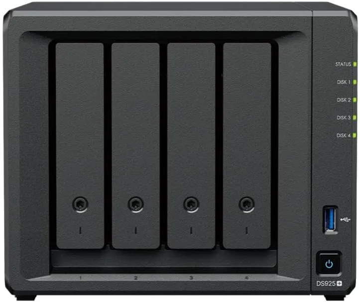 Synology DS925+ Disco rigido NAS interno NVMe 2.5GbE a 4 bay espandibile a 9 bay