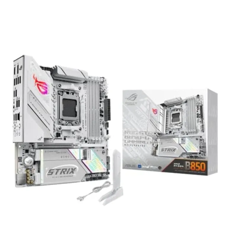 Scheda madre ASUS B850 AM5 micro ATX ROG Strix B850-G WiFi 7 DDR5 PCIe 5.0 4xM.2 HDMI DisplayPort