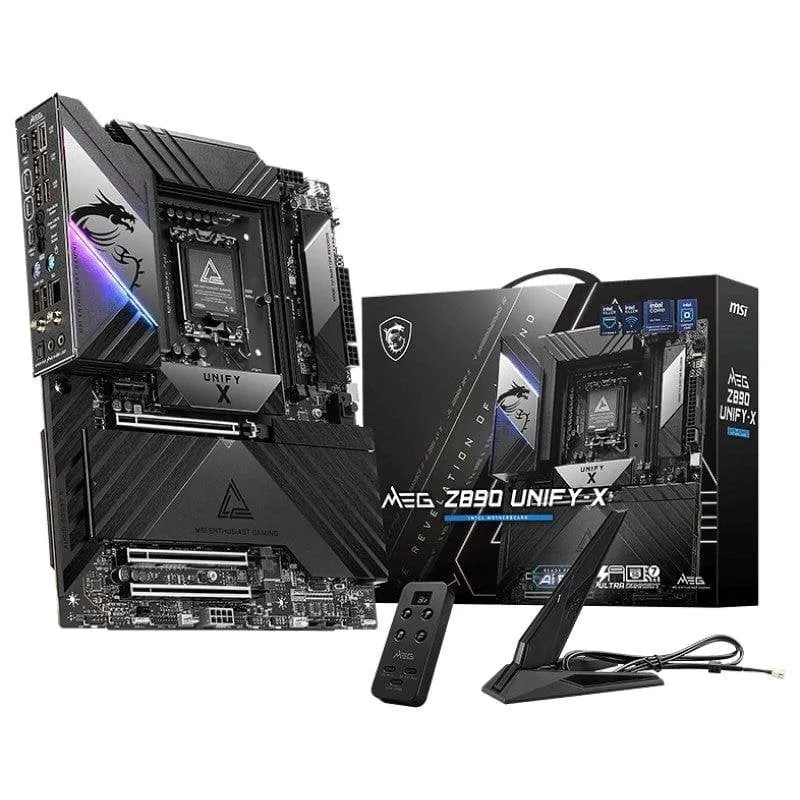 Schede Madri MSI MEG Z890 UNIFY-X Z890 LGA1851 DDR5 ATX WiFi 7 Thunderbolt 4 PCIe 5.0