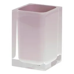 Bicchiere porta spazzolino (7,2x7,2x11cm) RAINBOW Rosa RA9810