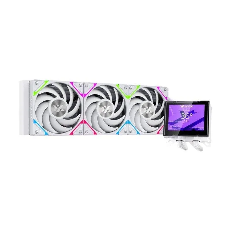 Refrigeración Líquida XYZ HYDROVIEW AIO 360mm 3 Ventilatori Schermo LCD ARGB