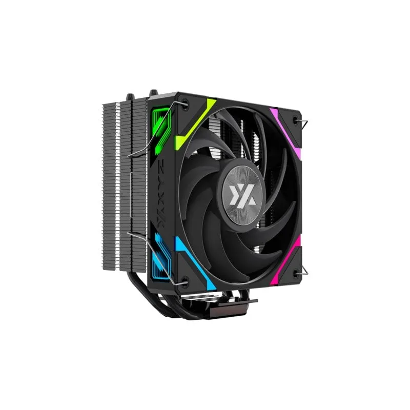 Raffreddamento ad aria XYZ Socket Intel AMD 120mm Thermax 4 Nero A-RGB PWM