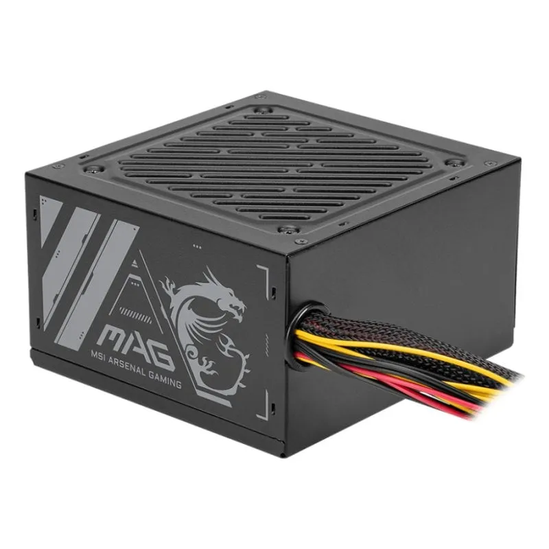 Alimentatore certificato MSI MAG A500N-H da 500 W ATX con raffreddamento attivo