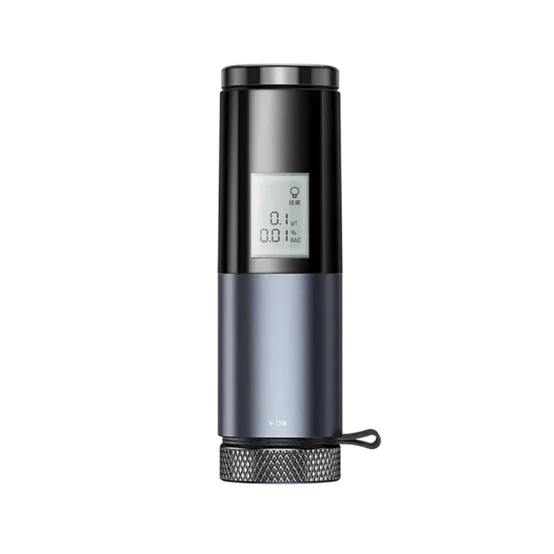 Etilometro portatile Baseus CRCX-01 grigio senza contatto, sensore digitale, durata della batteria di 3 mesi