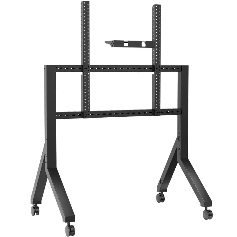 Supporto TV Onkron con ruote per TV da 70-110 pollici - Supporto per TV e lavagna interattiva in nero, peso 120,5 kg - Supporto per TV e pannelli interattivi, VESA massimo 1000x800 / Supporto TV TS2081-B