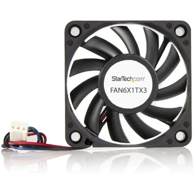 Ventola supplementare StarTech FAN6X1TX3 da 60 mm, 4000 giri/min, con doppio cuscinetto a sfera, TX3/LP4, nera