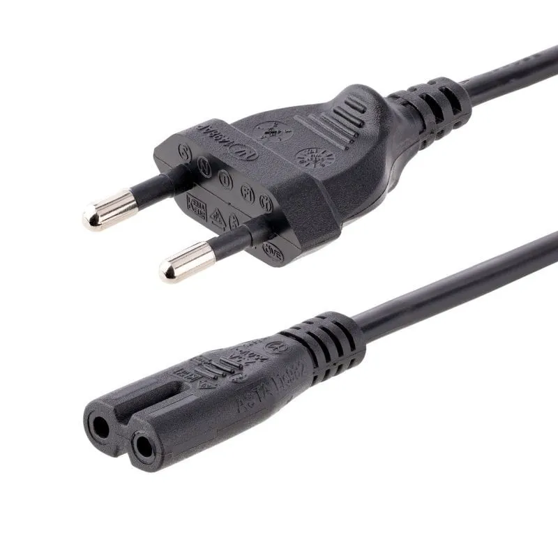 Fonte di Alimentazione StarTech 2.5A 250V 18AWG 3m CEE 7/16 a C7 Nero