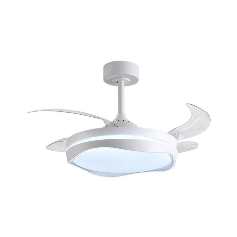 Ventilatore da soffitto Bel Air Almati 4 pale retrattili LED 72W 6480lm bianco nero
