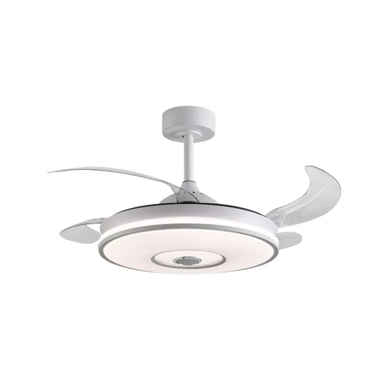 Ventilatore da soffitto a LED retrattile a 4 pale Bel Air Colors con altoparlante Bluetooth da 72 W