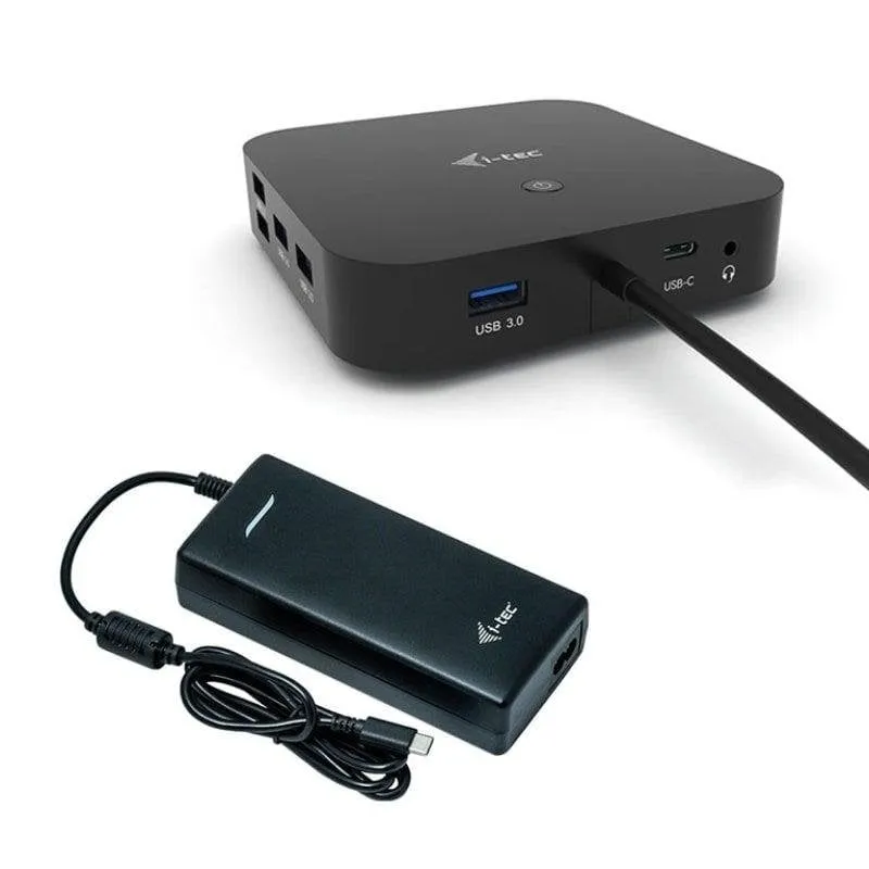 Stazione di aggancio USB-C i-tec Dual Display Power Delivery 100W LAN 2x4K Nero
