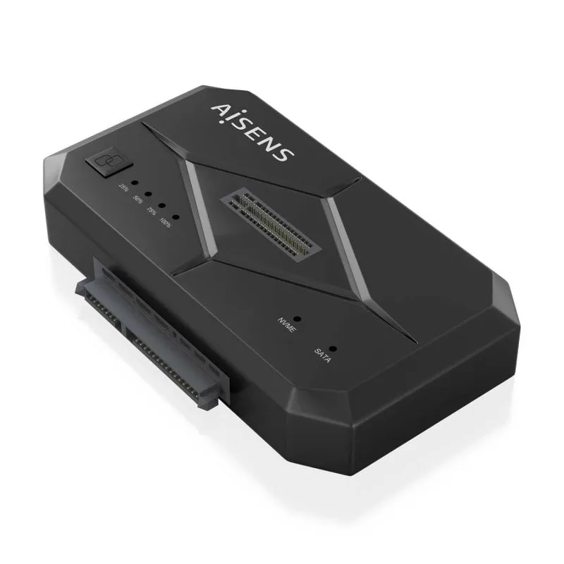 AISENS SDDO-120C SATA 2.5/3.5 M.2 NVMe USB 3.1 Gen1 Docking Station Nero Clone 2 TB