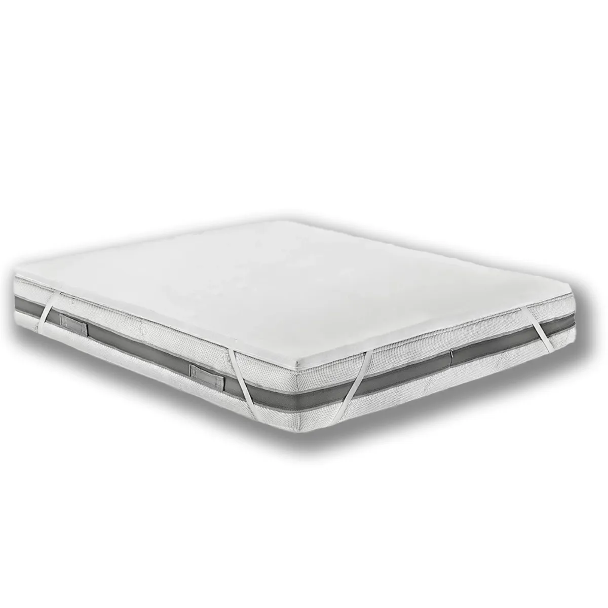 20x Lombarda Trapunte ANTIFIRE Topper Memory 3cm; 90x200x3 cm (LxLxH); bianco; 20 pz. / Pacco