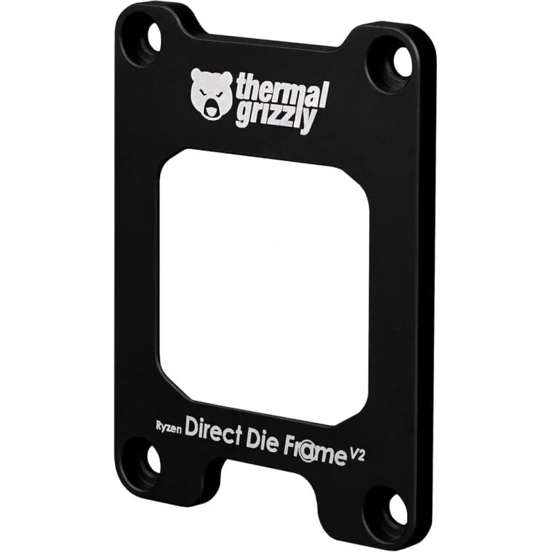 Direct Die Frame Thermal Grizzly Ryzen 7000 V2 Alluminio Nero AM5