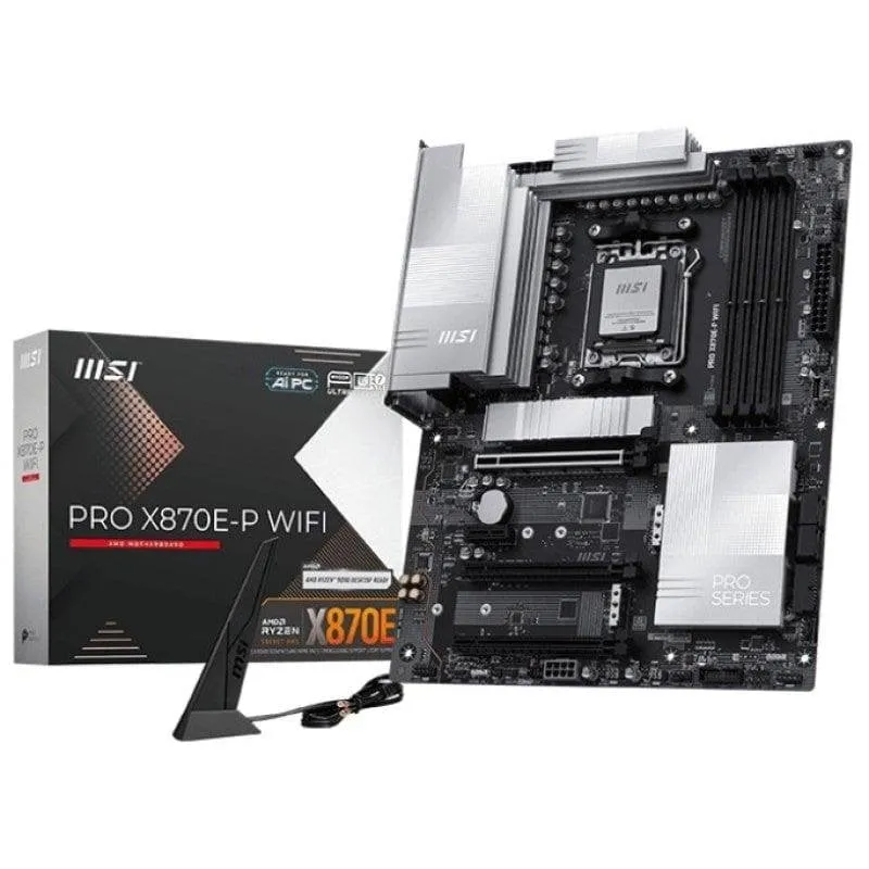 Schede Madri MSI PRO X870E-P WIFI X870E AM5 DDR5 ATX Wi-Fi 7 5GbE PCIe 5.0 RGB