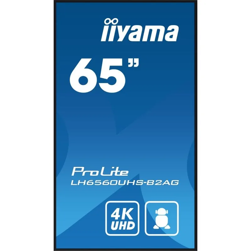 Lavagna digitale iiyama LH6560UHS-B2AG 65″ 4K Ultra HD LED Android 11 Wi-Fi 24/7