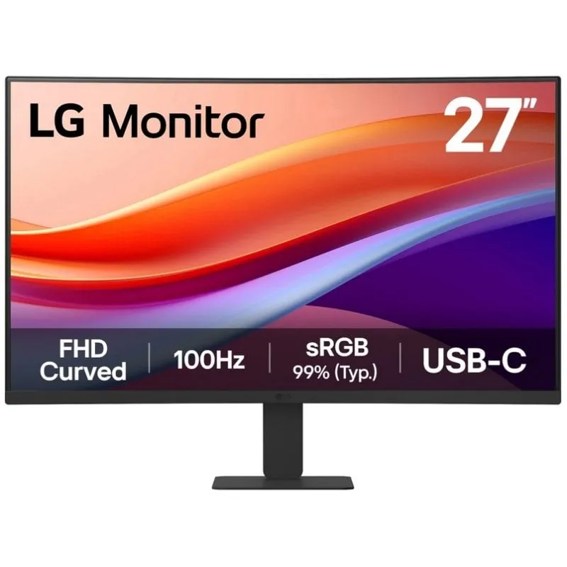 Monitor LG 27U421A-B 27" Full HD 100Hz VA Curvo HDR10 USB-C Flicker Free Nero