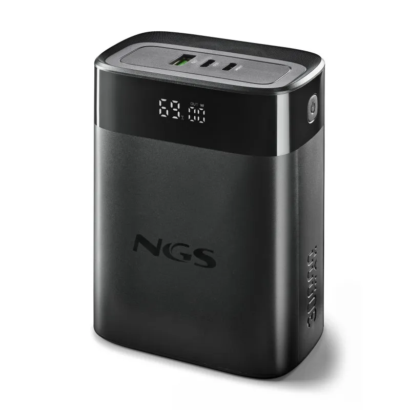 Batteria portatile NGS TWIX 30 30000mAh 140W PD 3.1 PPS QC 3.0 LED nera