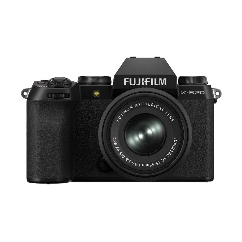 Fotocamera digitale compatta Fujifilm X-S20, sensore CMOS X-Trans da 26,1 MP, zoom 3x, stabilizzatore WiFi 4.