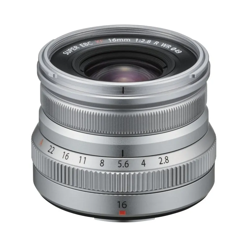 Obiettivo Fujifilm FUJINON XF16mmF2.8 R WR Silver 10 elementi 8 gruppi MILC