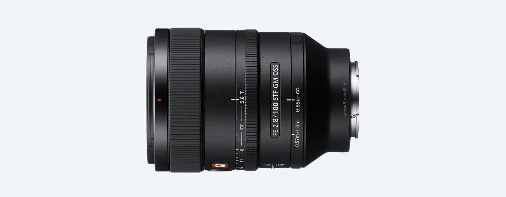 Teleobiettivo Sony FE 100 mm F2.8 STF GM OSS, ingrandimento 0,25x, OSS, filtro da 72 mm