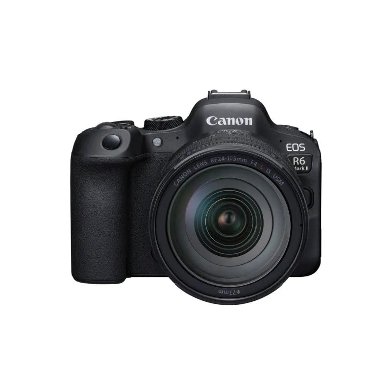 Fotocamera digitale compatta Canon EOS R6 Mark II 24,2 MP, zoom ottico 4x, sensore CMOS, WiFi, touchscreen RF 24-105 mm F4 L IS USM