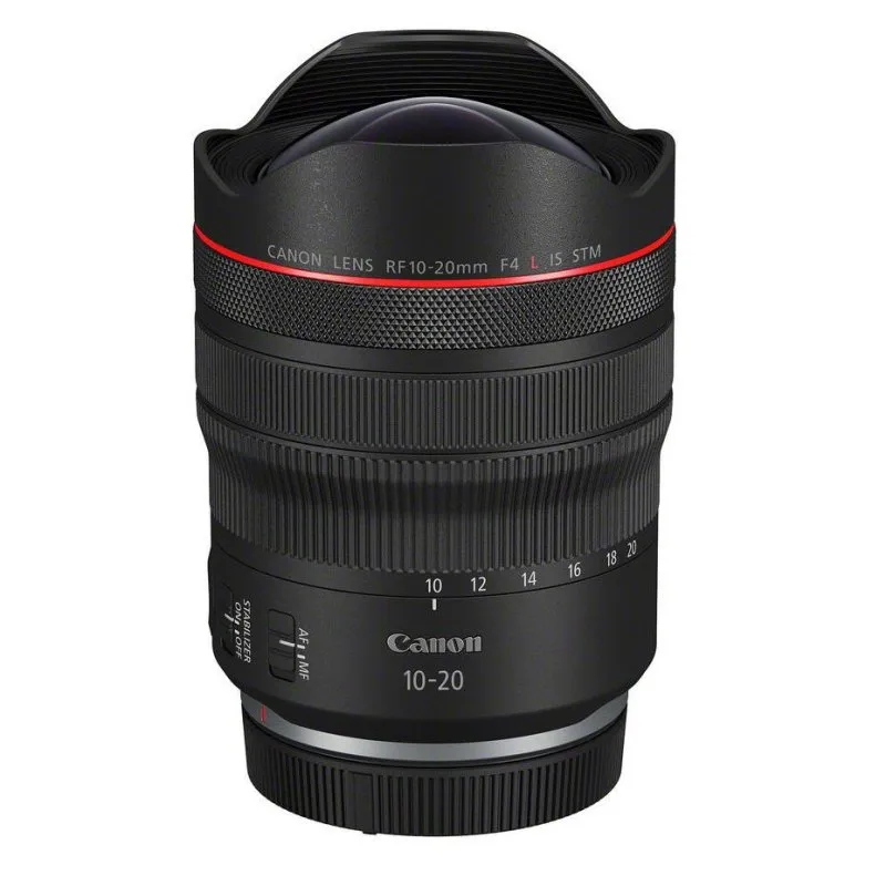 Obiettivo zoom ultra grandangolare Canon RF 10-20 mm F4 L IS STM con stabilizzatore STM 16/12