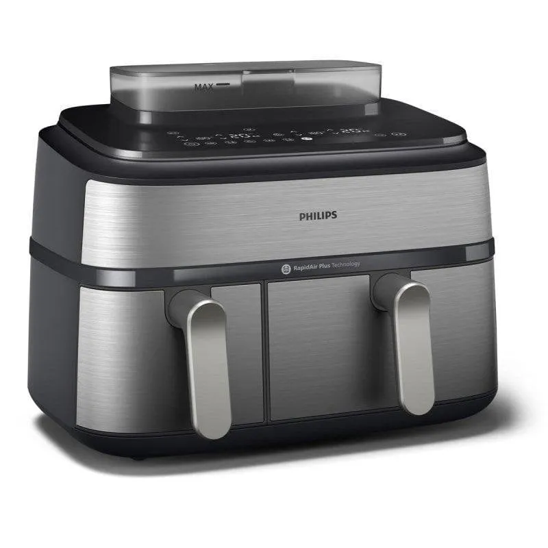 Friggitrice ad Aria Philips NA555/00 Doppio Cestello 9 L 2750 W con Vapore