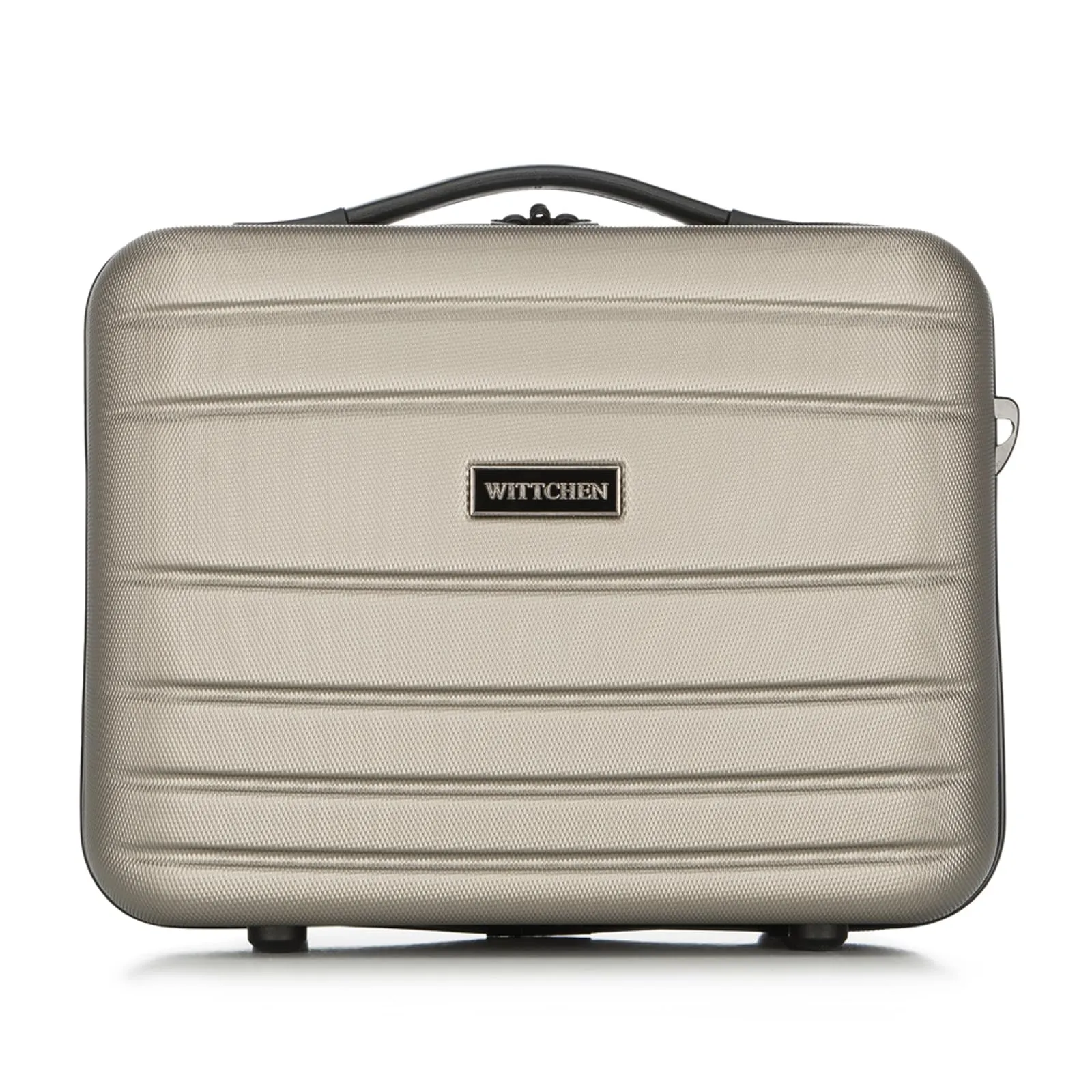 WITTCHEN Necessaire da viaggio Custodia per cosmetici Valigia da viaggio Bagaglio a mano Valigia cabina Valigia in ABS Borsa da toilette Rigido Globe Line Chaampagne Ryanair/ITA Airways