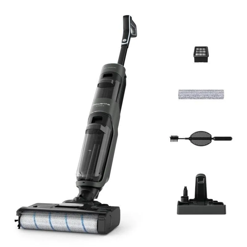 Aspirapolvere senza Fili Rowenta X Clean 4 GZ5035 200W 50min Lavapavimenti Serbatoio 0,73L