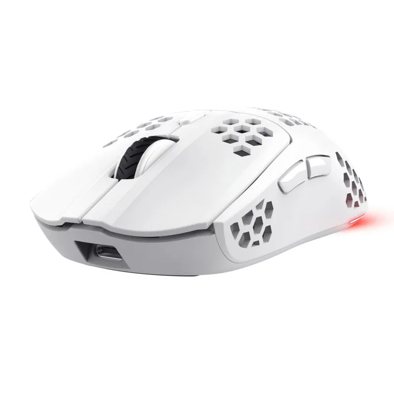 Ratón Trust inalámbrico 4800 DPI RGB ultraligero blanco