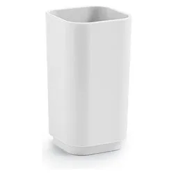 Bicchiere porta spazzolino (6,5x6,5x12,2cm) SEVENTY Bianco 639802M