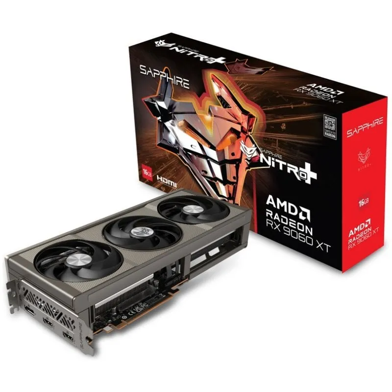 Scheda Grafica Sapphire NITRO+ Radeon RX 9060 XT 16GB GDDR6 FreeSync OC