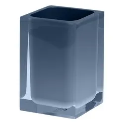 Bicchiere porta spazzolino (7,2x7,2x11cm) RAINBOW Blu petrolio RA9865